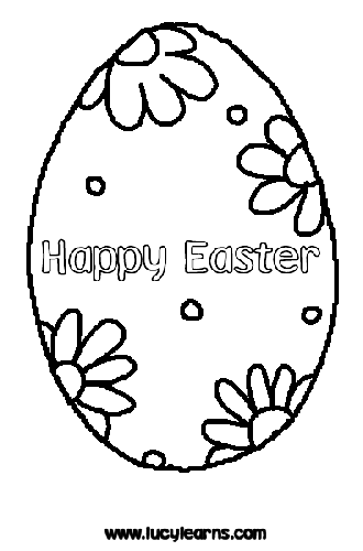 Easter Egg Pictures To Colour 107